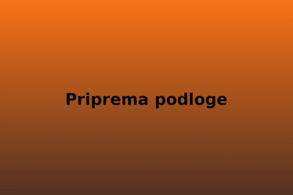 Priprema podloge prije strojne žbuke
